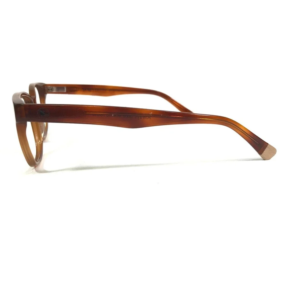 Proof Eyeglasses Frames Delta Clear Brown Square Horn Rim 47-19-138